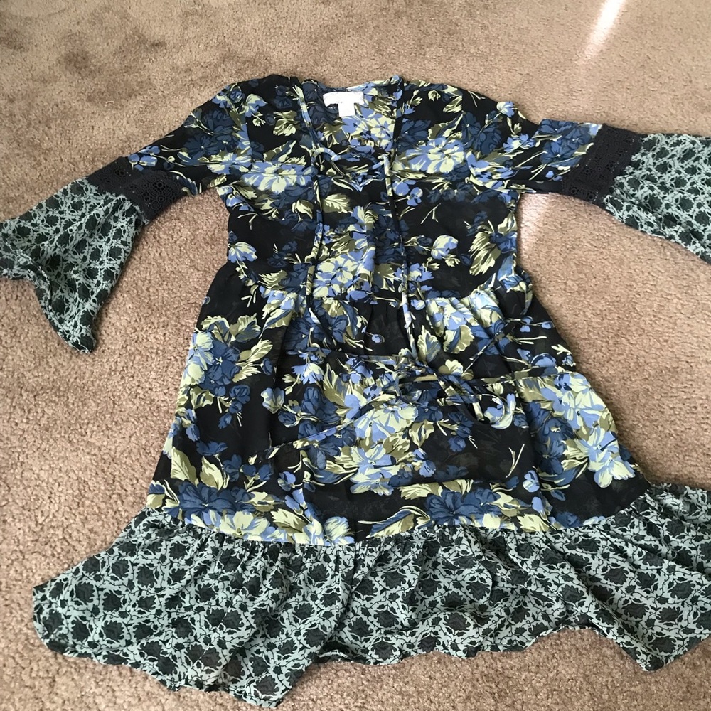 flowy floral dress